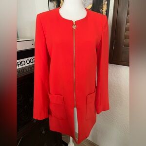 EUC ANNE KLEIN ZIPPER FRONT CAR COAT🌸